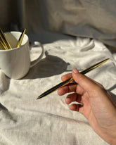 Sleek Golden Ball Pen | Black ink